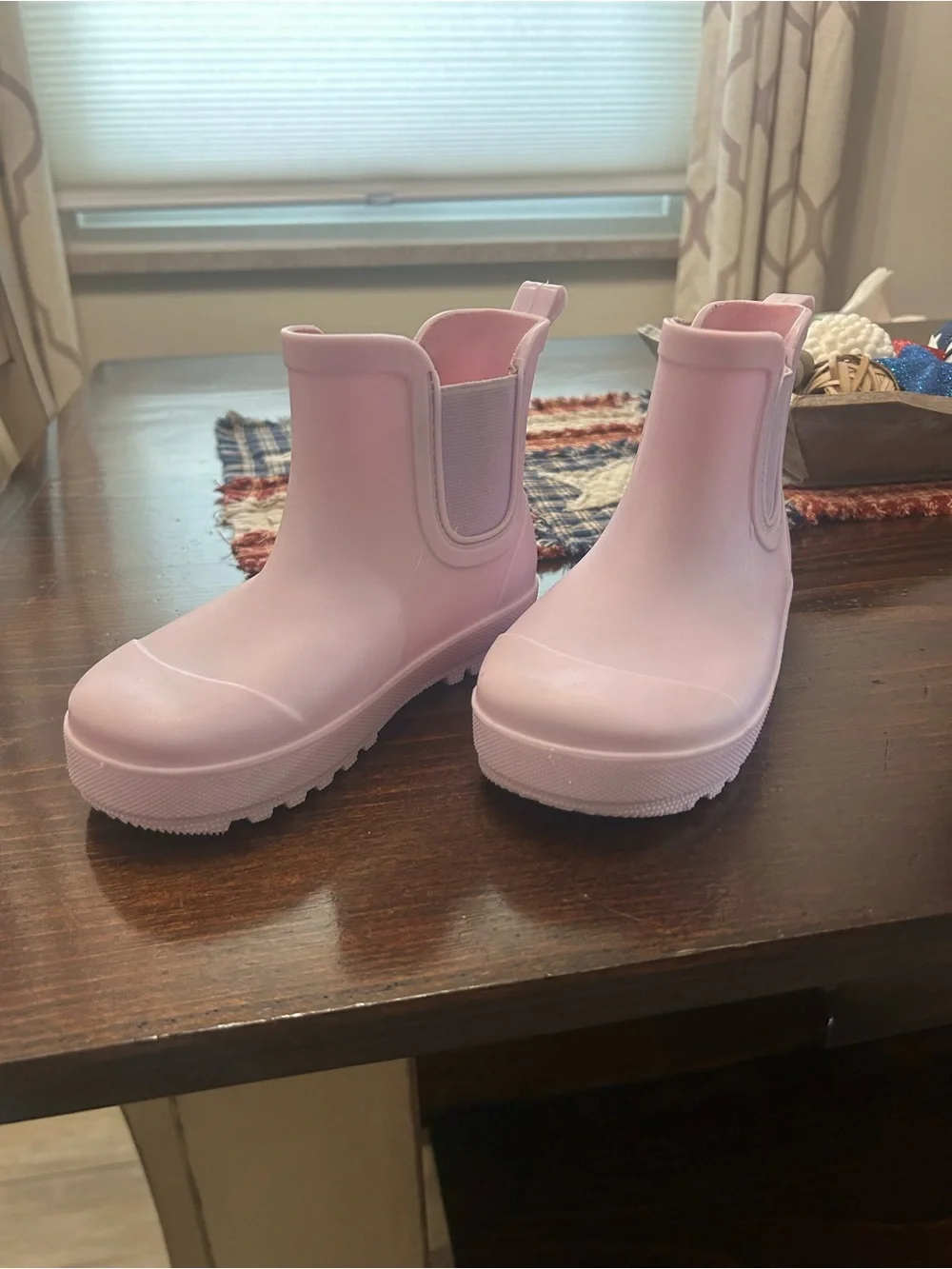 Kids' Bear Paw Pink Rain Chelsea Boots